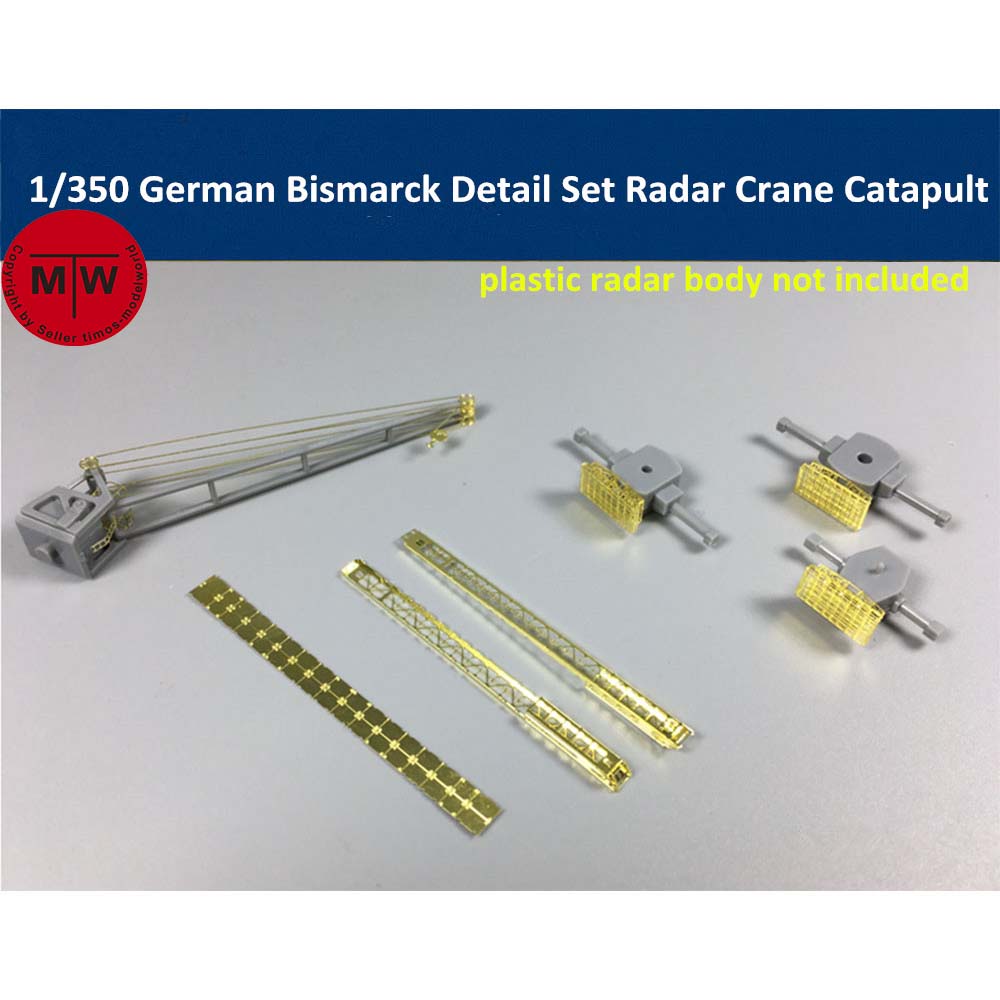 Model Kit Battleship - 1/350 Schaal Bismarck Tirpitz Detail Set