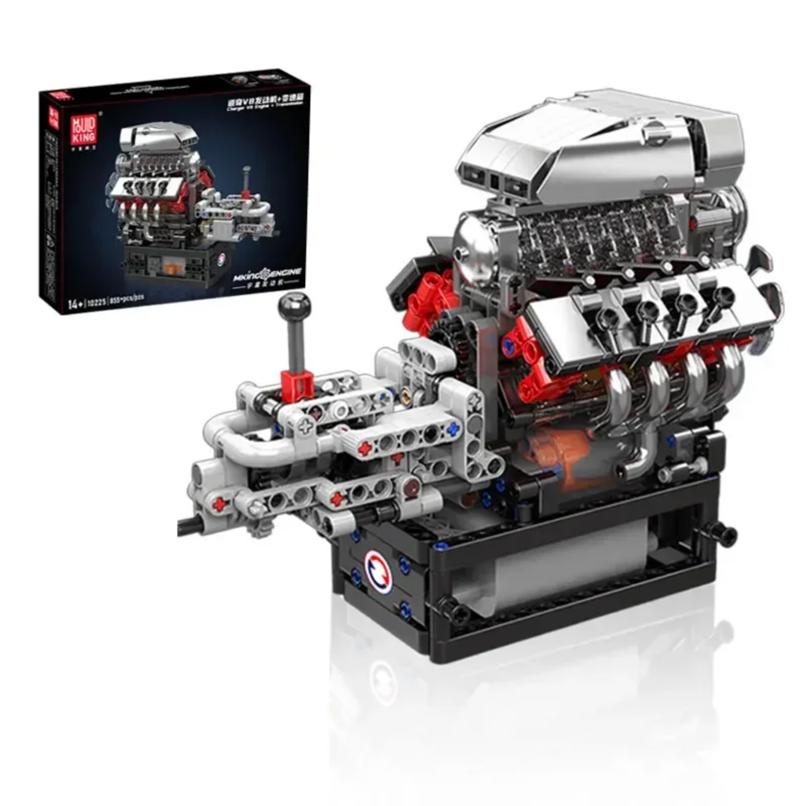 Model Kit V8 - Mold King 10225 V8 motormodelbouwset -