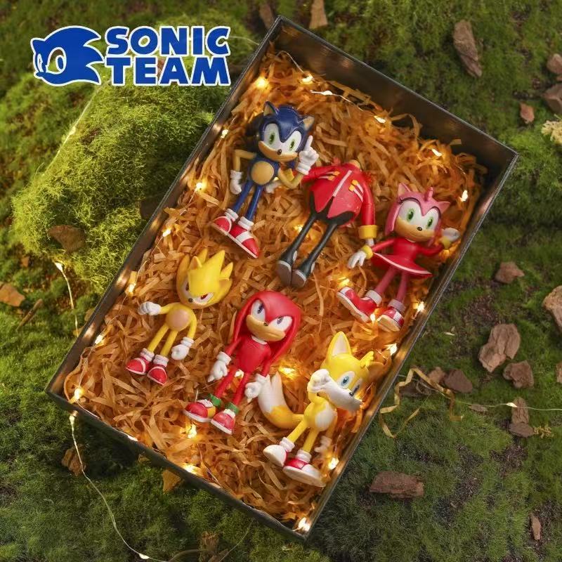 Model Kit Sonic - Set Sonic Figuren Tails Werehog Actiefiguren
