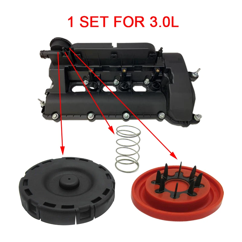 Model Kit V8 - Klepdeksel Pcv Membraan Reparatie Kit Voor