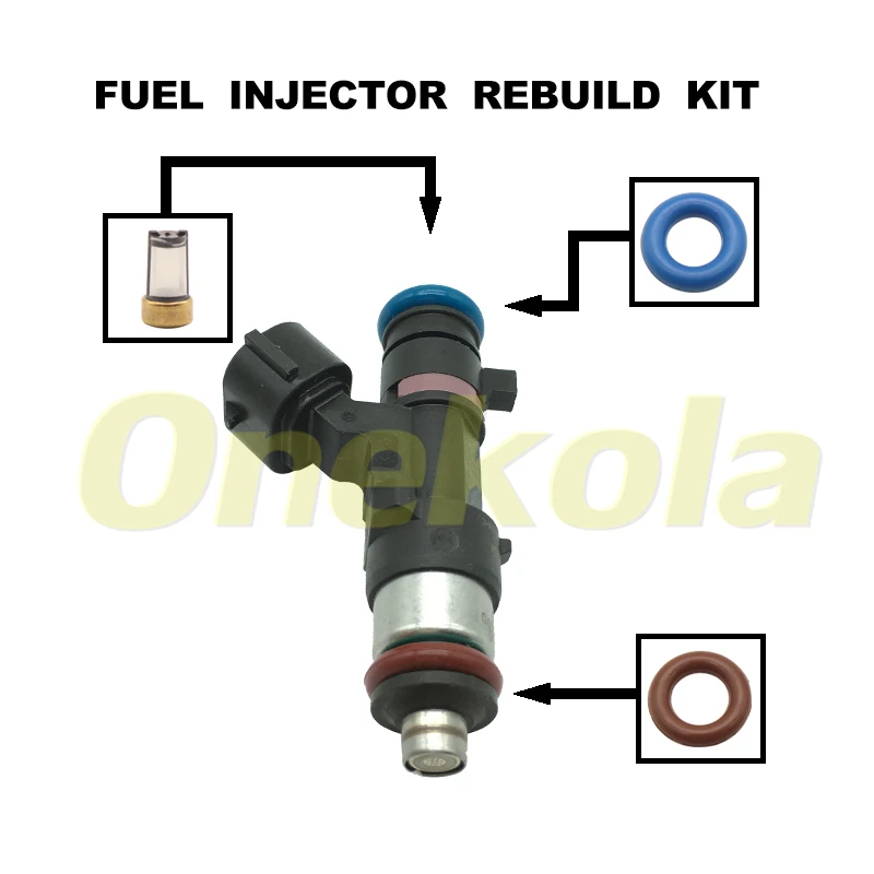 Model Kit V8 - Brandstofinjector Service Reparatieset Filters Oringen Afdichtingen