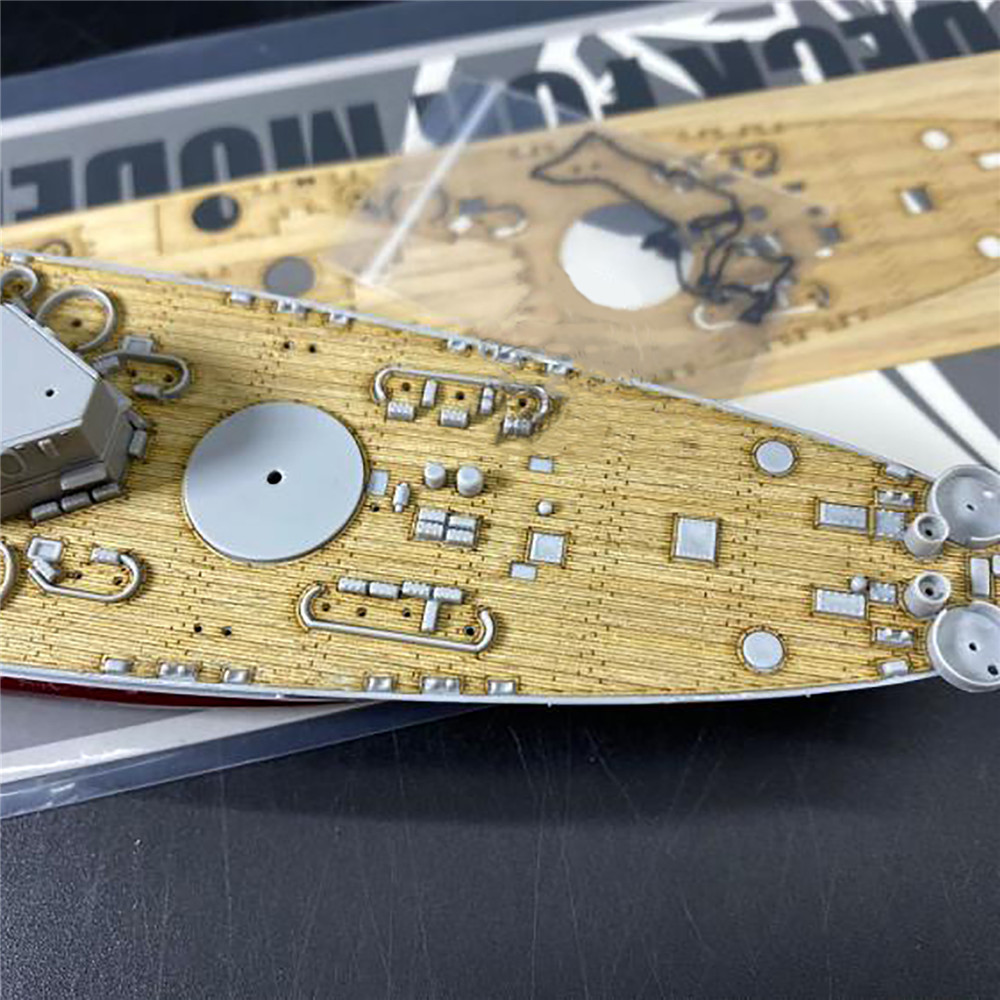 Model Kit Battleship - 1/700 Schaal Houten Dek & Ankerketting