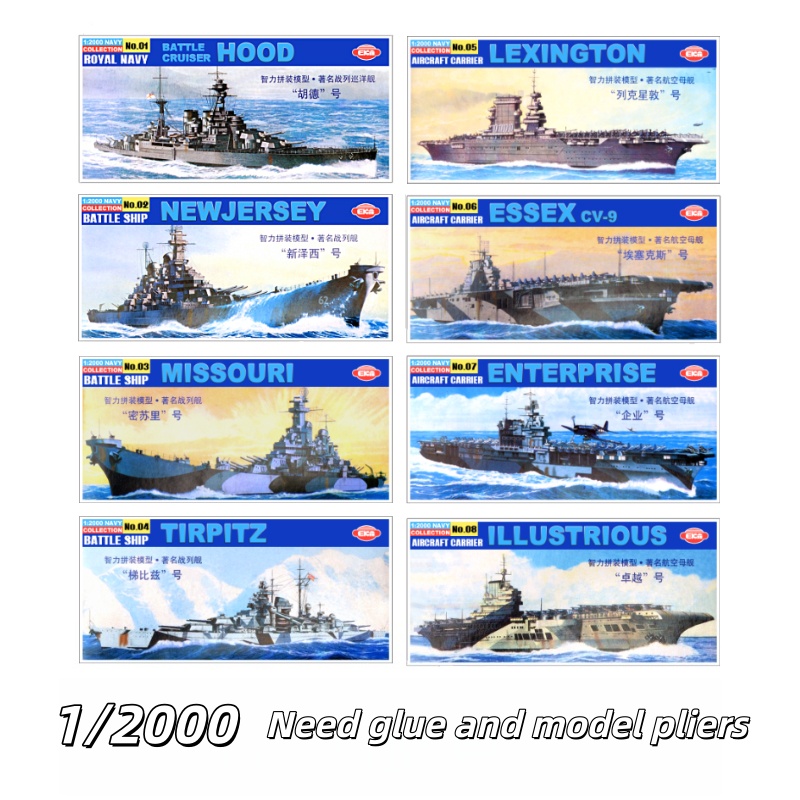 1/2000 Vliegdekschip USS New J - Model Kit Battleship recensie en prijs
