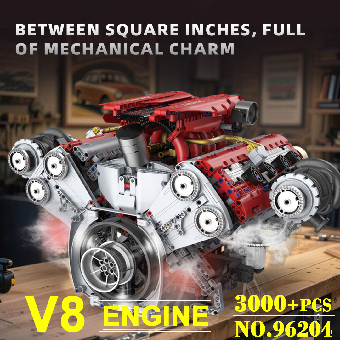 Gemotoriseerde V8 Motor 3201 S - Model Kit V8 recensie en prijs