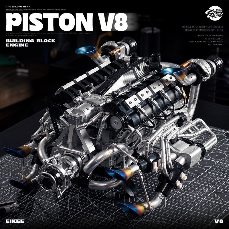 MOC Supercar V8 Motor Bouwsten - Model Kit V8 recensie en prijs