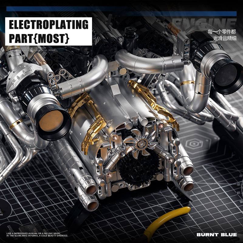 MOC Supercar V8 Motor Bouwsten - Model Kit V8 recensie en prijs