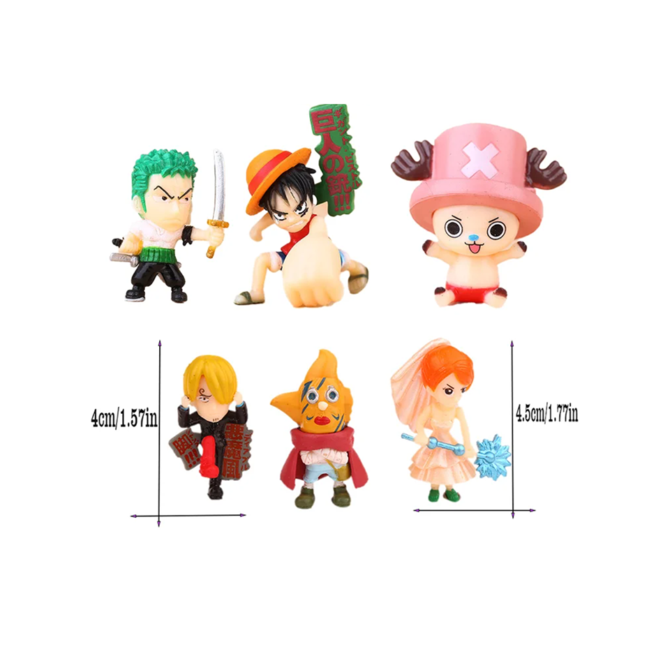 6 stks/set Een Stuk Monkey D.  - Model Kit One Piece Bandai recensie en prijs