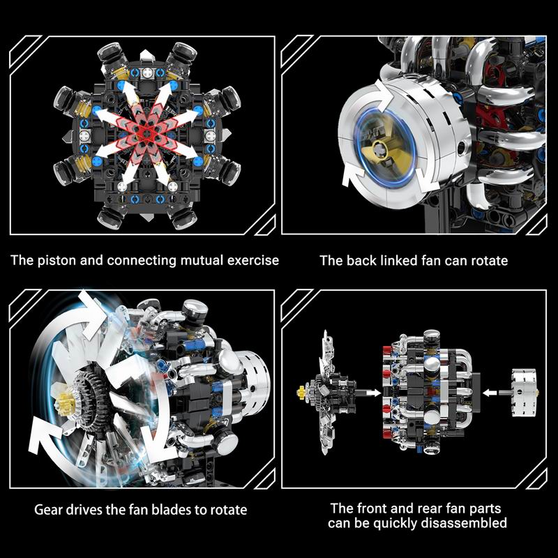 G8910 Luchtvaart V8 Motor 558- - Model Kit V8 recensie en prijs