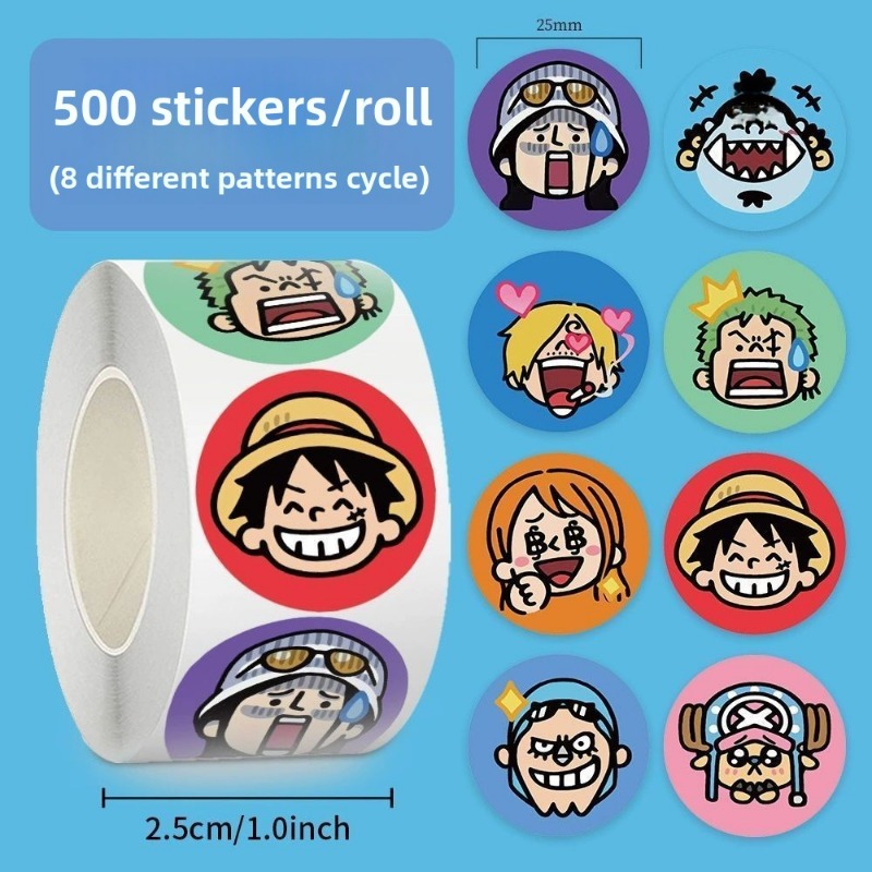 500 stickers/rol One Piece Sti - Model Kit One Piece Bandai recensie en prijs