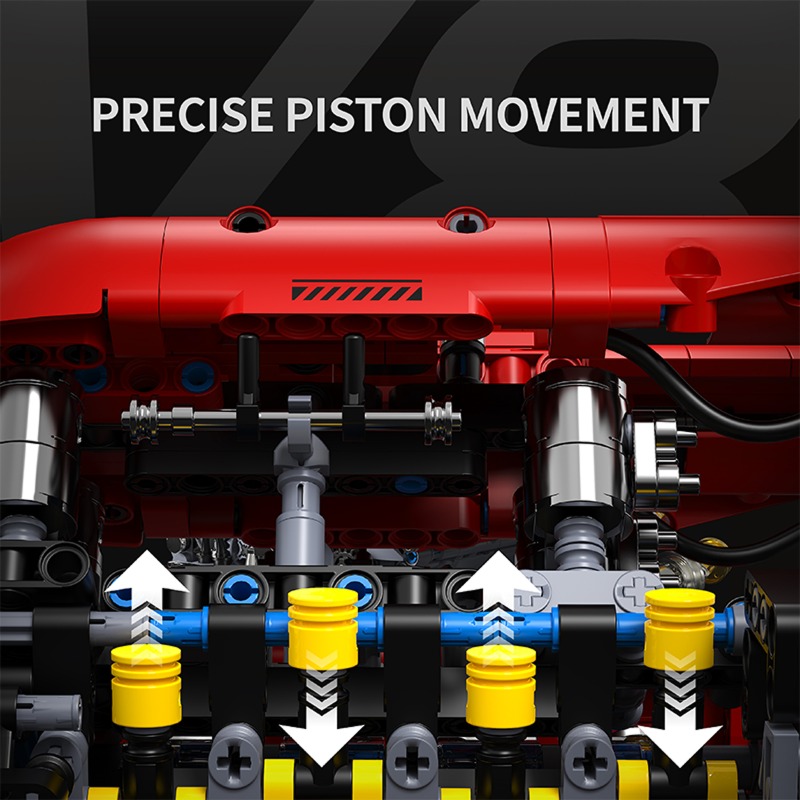 T5011 1370-delige simulatie V8 - Model Kit V8 recensie en prijs
